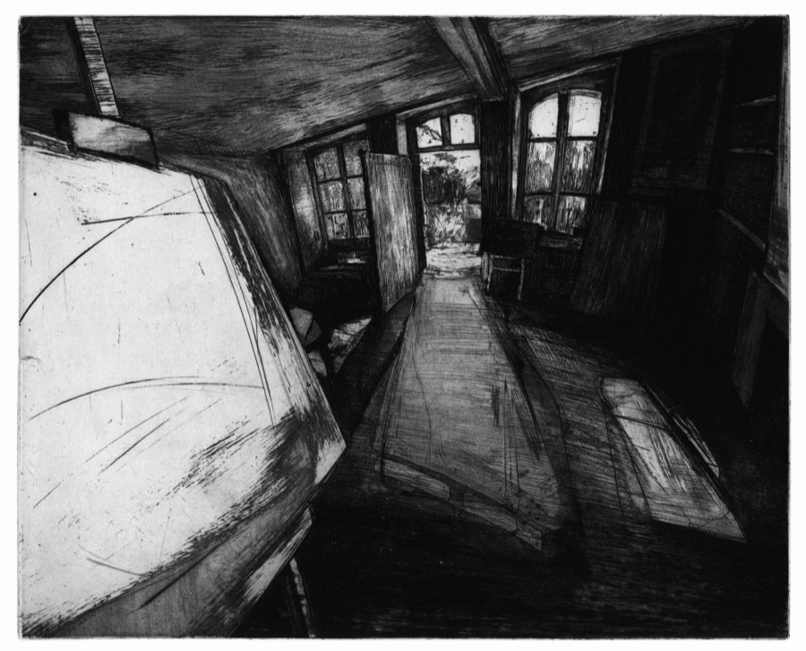 Maurepas XVIII, 1983, eau-foorte, burin et pointe sèche, 41,5 x 52 cm