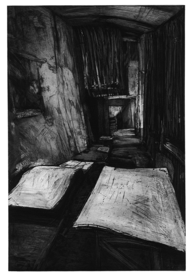 Atelier Lacourière-Frélaut, Les Buvards I, 1985-1986, eau-forte et pointe sèche, 69,5 x 46,5 cm