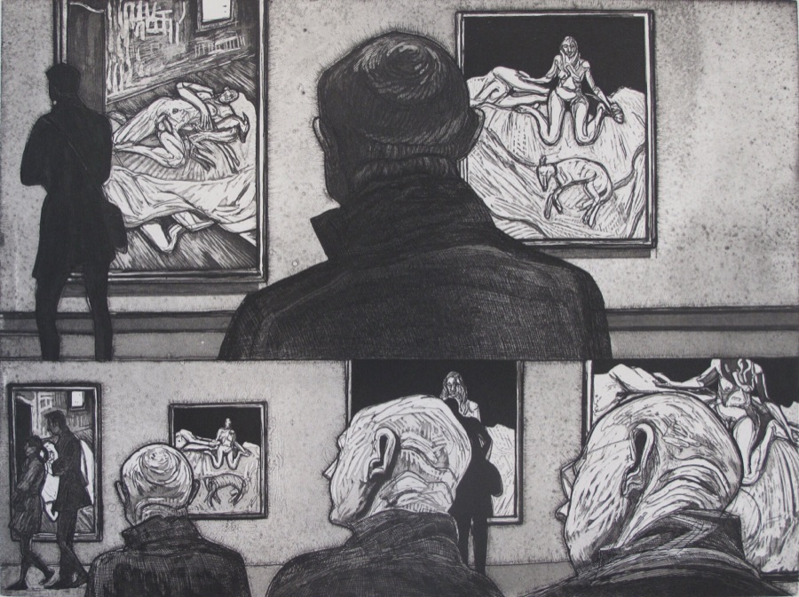 Lucian FREUD - Centre Pompidou - 2011, eau-forte, 30 x 40 cm