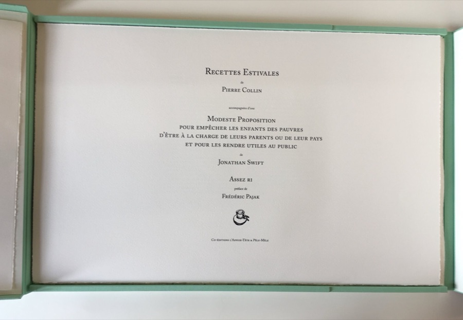 Album Recettes estivales grand format - Titre