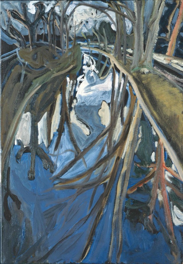 Reflet-rivière, 1996, huile sur toile, 92 x 65 cm