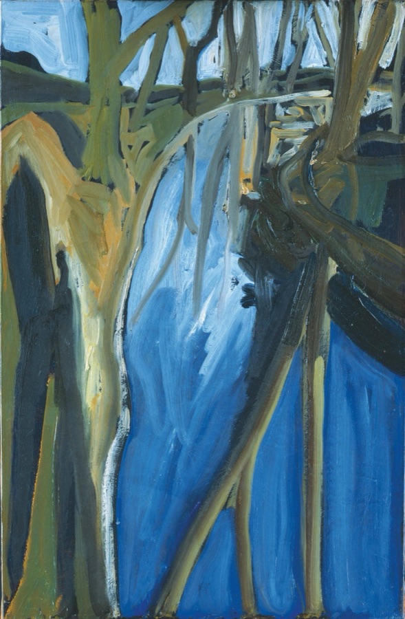 Reflet-rivière, 1996, huile sur toile, 92 x 60 cm