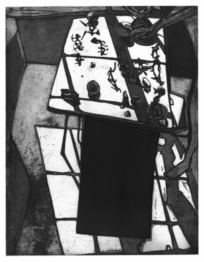 Sol y sombra VI, 2007, eau-forte, 45 x 35 cm
