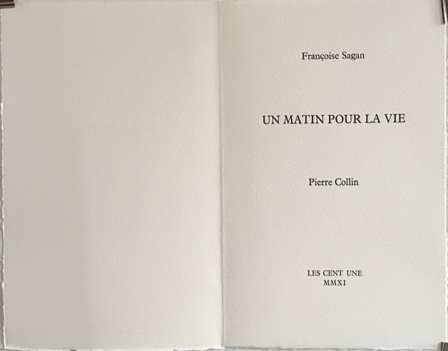 1 - Un Matin pour la vie - page de titre